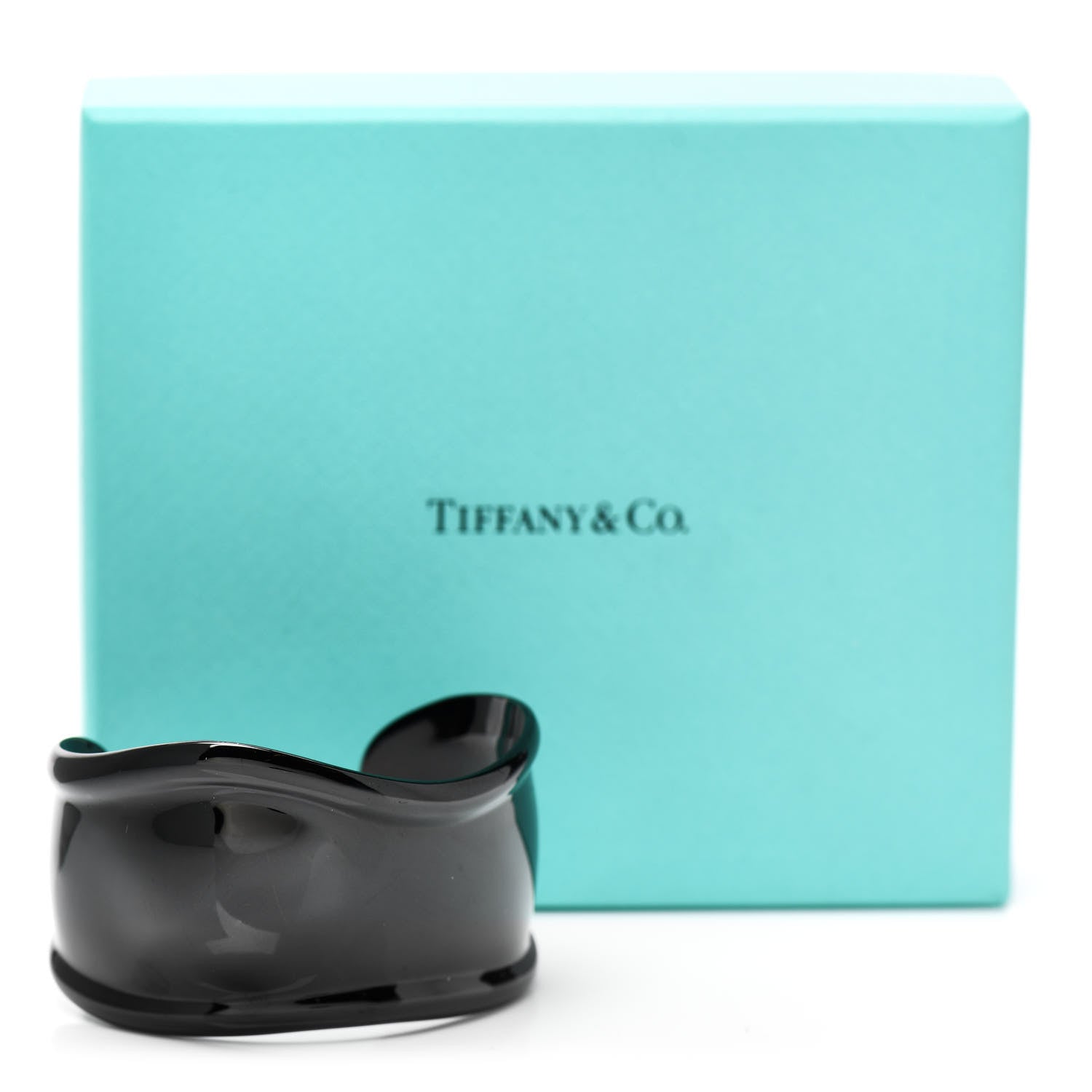 Tiffany Copper Elsa Peretti Small Left Wrist Bone Cuff Bracelet Black 4 of 4