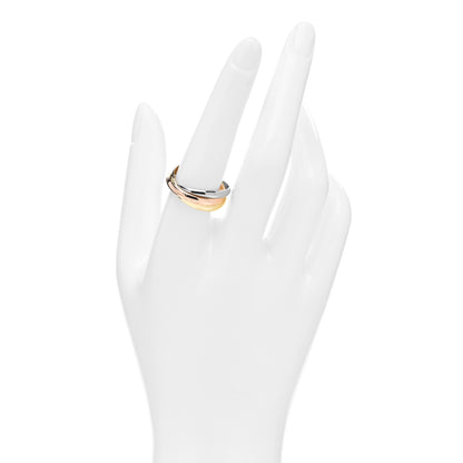 Cartier 18K Pink Yellow White Gold Small Trinity Ring 59 8.75 2 of 5
