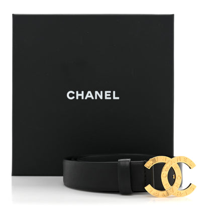 Chanel Calfskin Paris Button CC Belt 90/36 Black 6 of 6