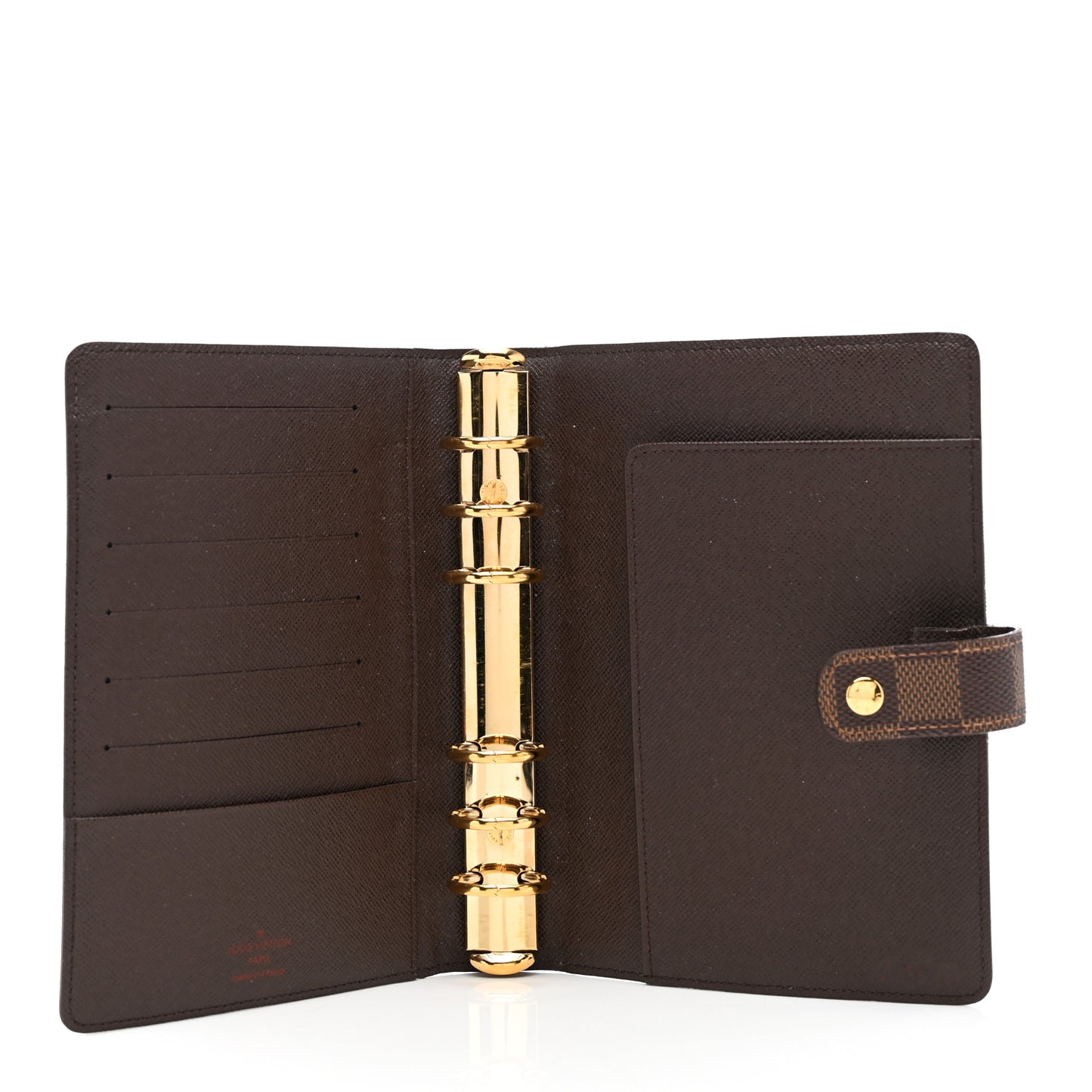 Damier Ebene Medium Ring Agenda Cover