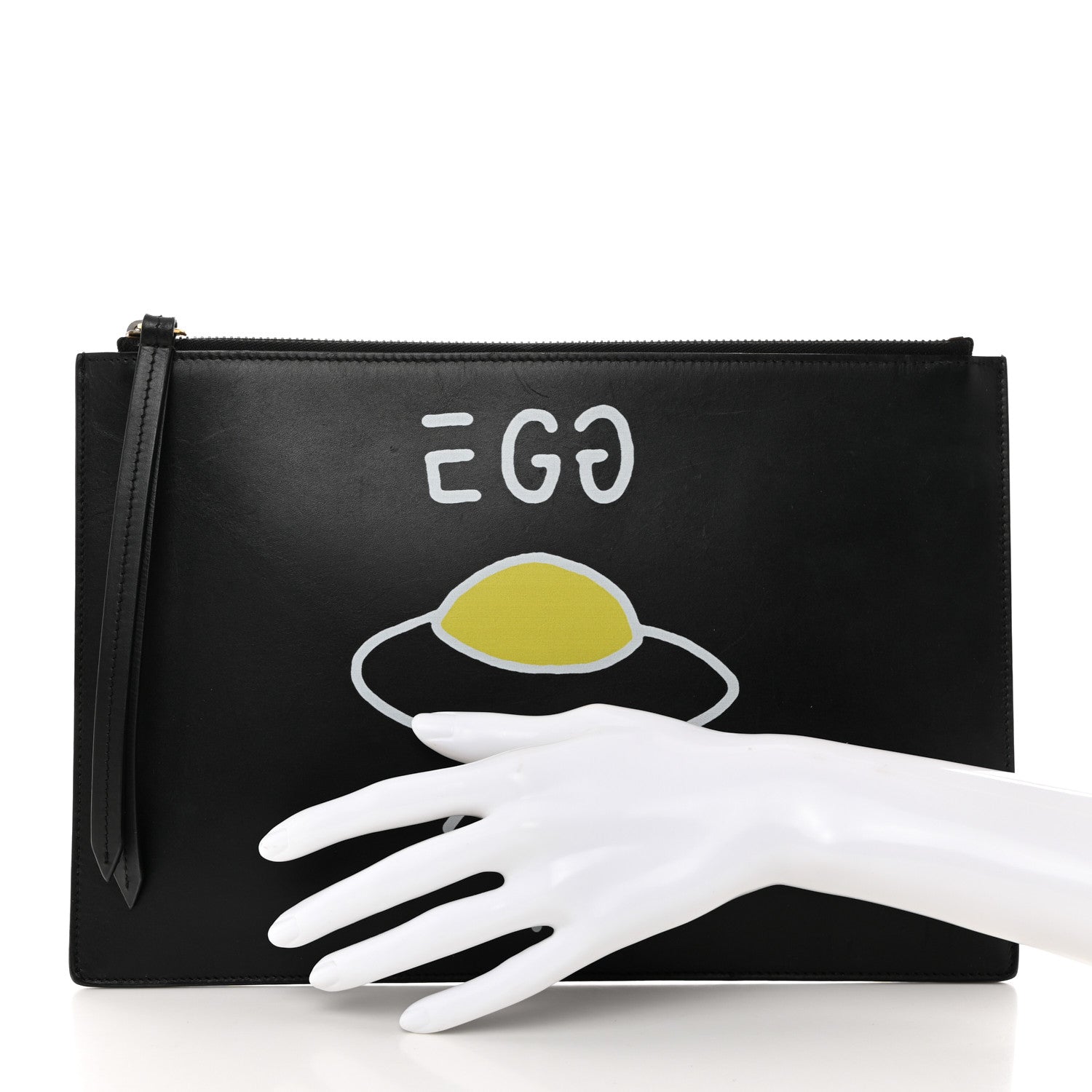 Gucci Calfskin Gucci Egg Pouch Black 2 of 8