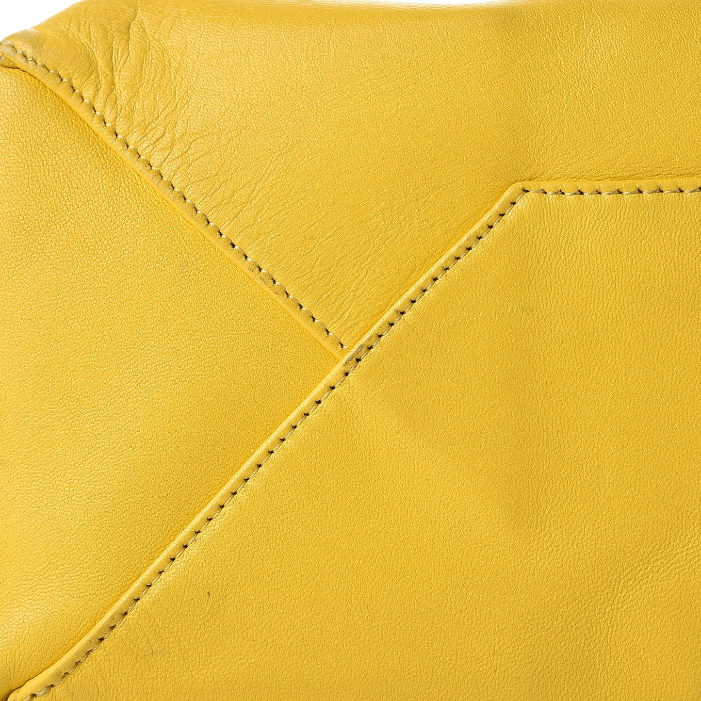 Lambskin Vertical Bi-Cabas White Sun Yellow