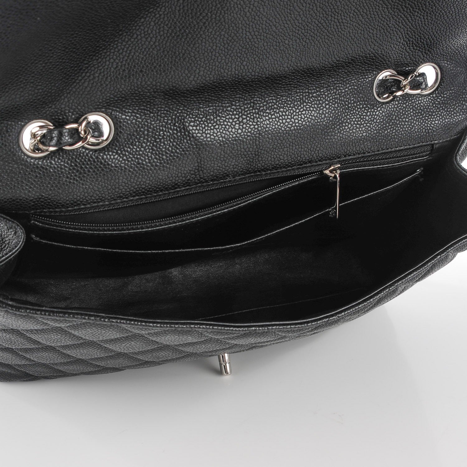 Chanel Caviar Quilted Jumbo Single Flap Black 4 of 8