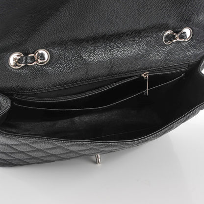 Chanel Caviar Quilted Jumbo Single Flap Black 4 of 8