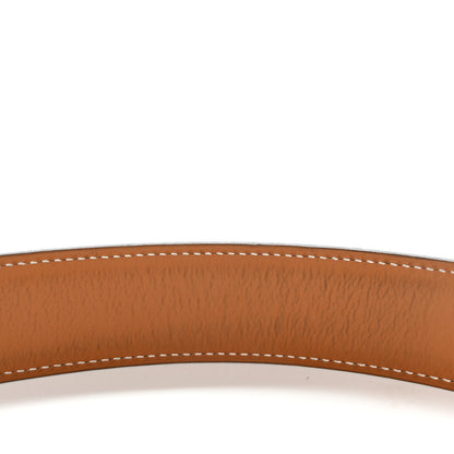 Hermes Box Chamonix 32mm Belt Strap 90 36 Black Gold 8 of 11