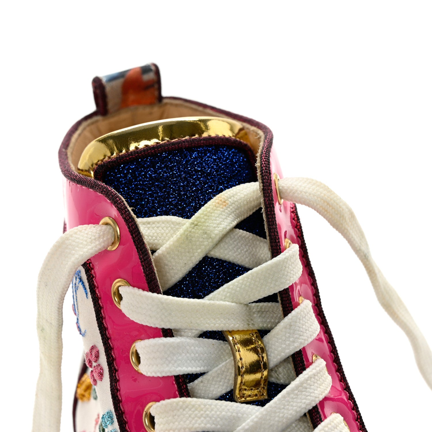 Christian Louboutin Calfskin Louis Spikes Flat Sneakers 38 Multicolor 9 of 16