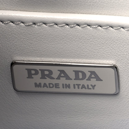 Prada Spazzolato Cleo Shoulder Bag White 8 of 10