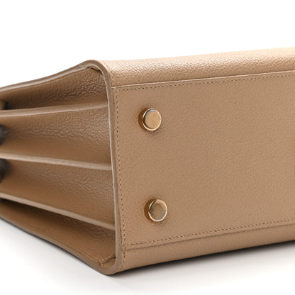 Saint Laurent Grained Calfskin Baby Sac De Jour Taupe 9 of 16