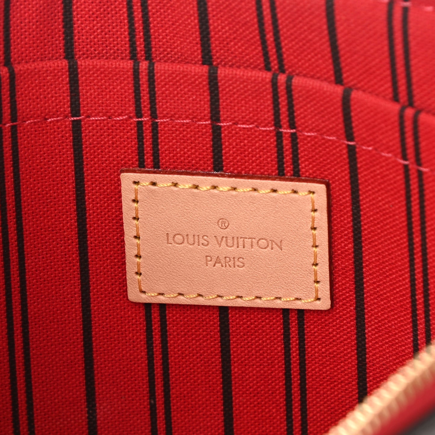 Monogram Neverfull MM GM Pochette Cherry