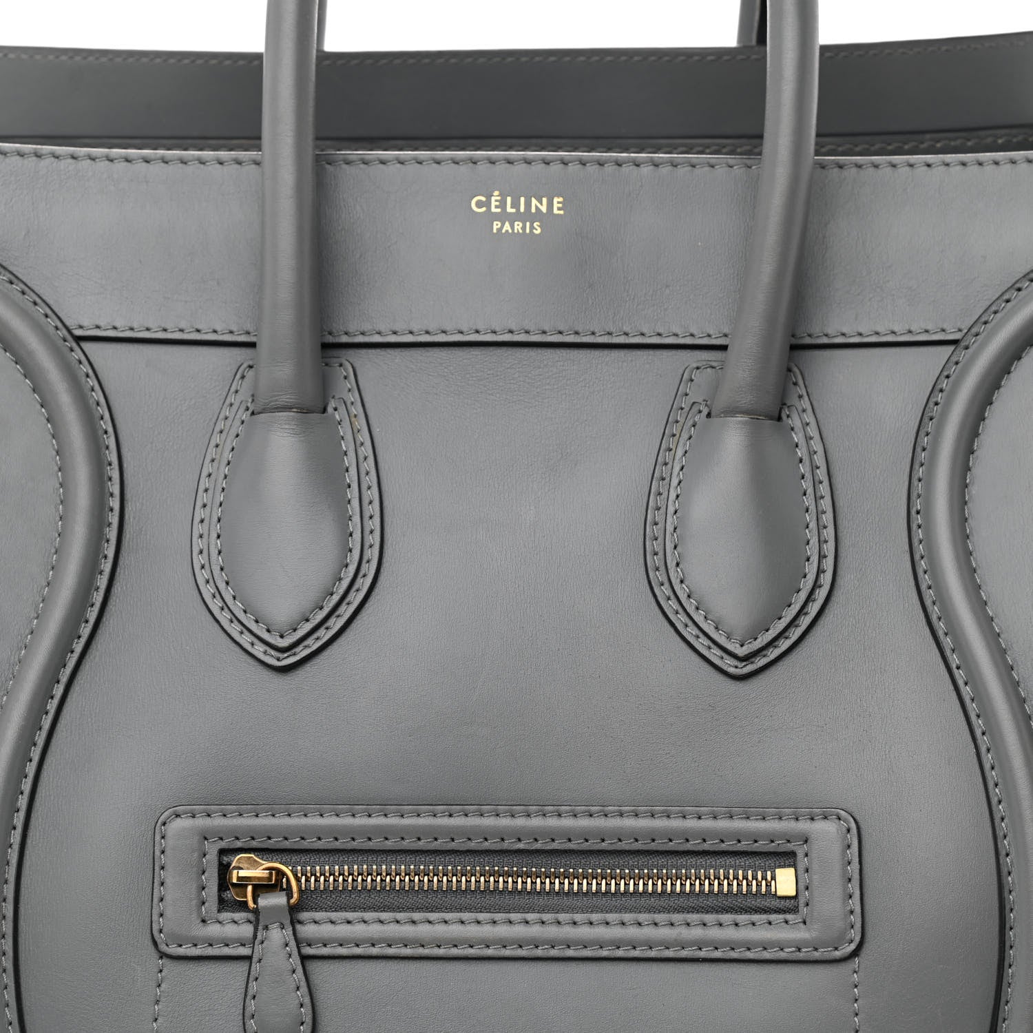 Celine Smooth Calfskin Mini Luggage Storm 8 of 14