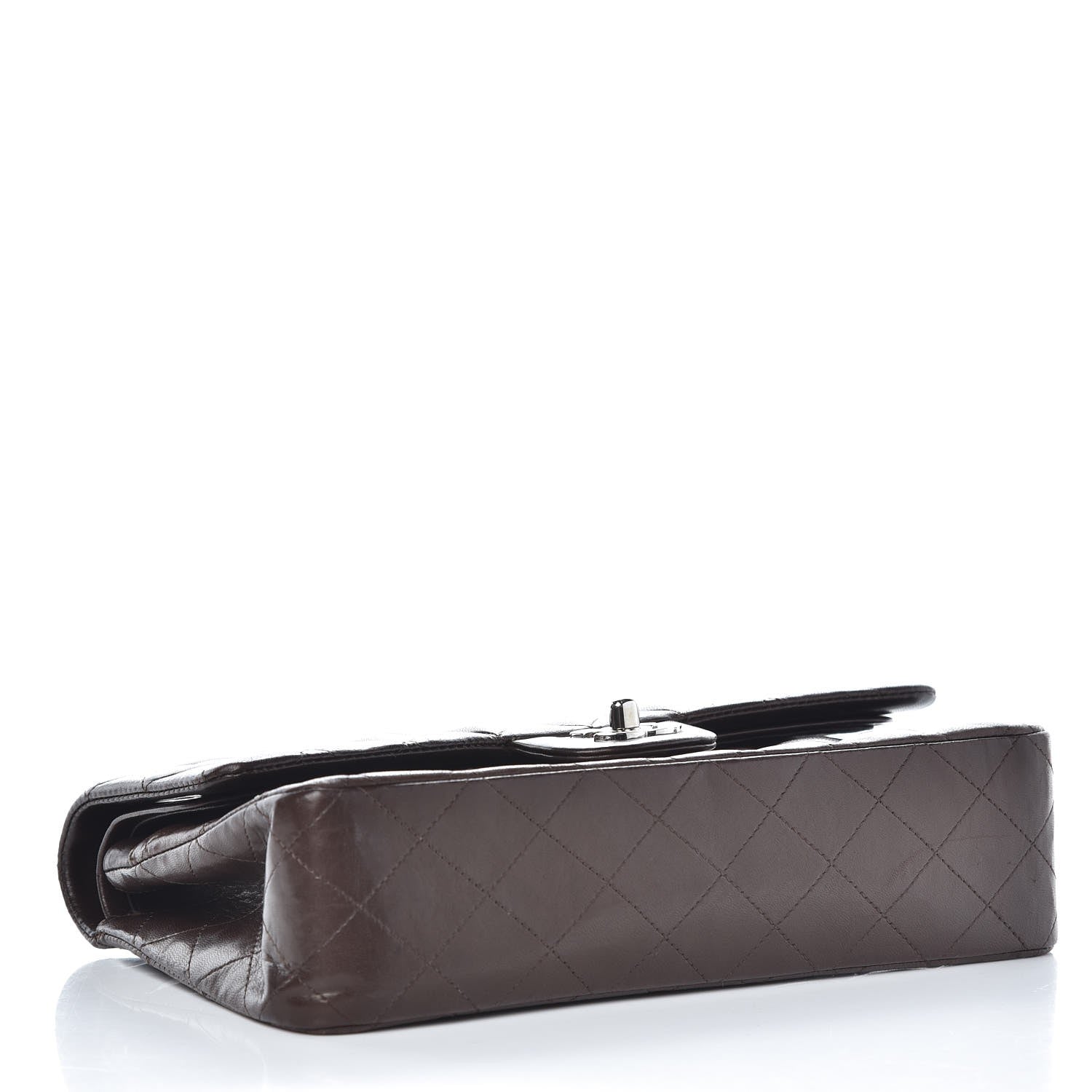 Chanel Lambskin Quilted Medium Double Flap Brown 4 of 11