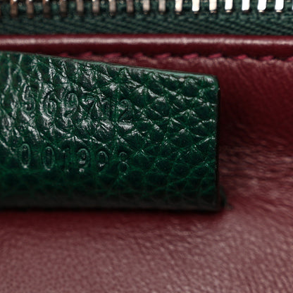 Gucci Grainy Calfskin Small Zumi Top Handle Bag Vintage Green 7 of 11