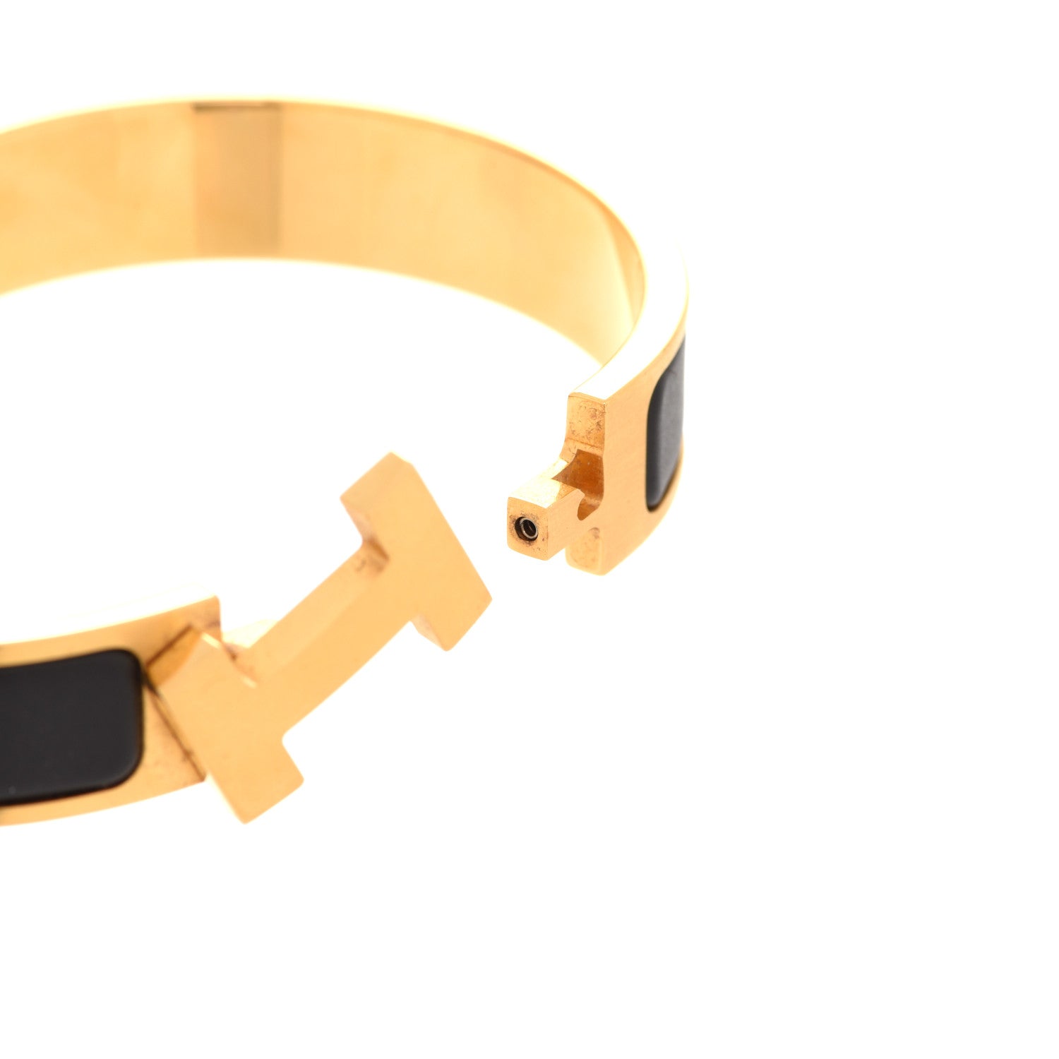Hermes Matte Enamel Narrow Clic Clac HH Bracelet T5 Etain 5 of 7
