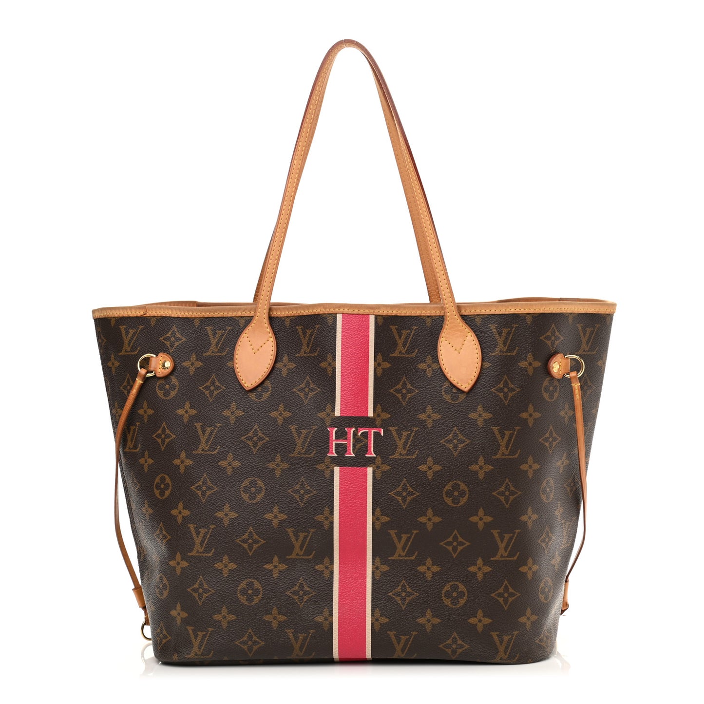Monogram My LV Heritage Neverfull MM Fuchsia White