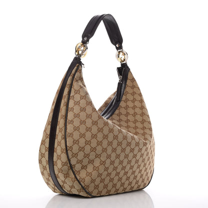 Gucci Monogram Large GG Twins Hobo Dark Brown 3 of 8