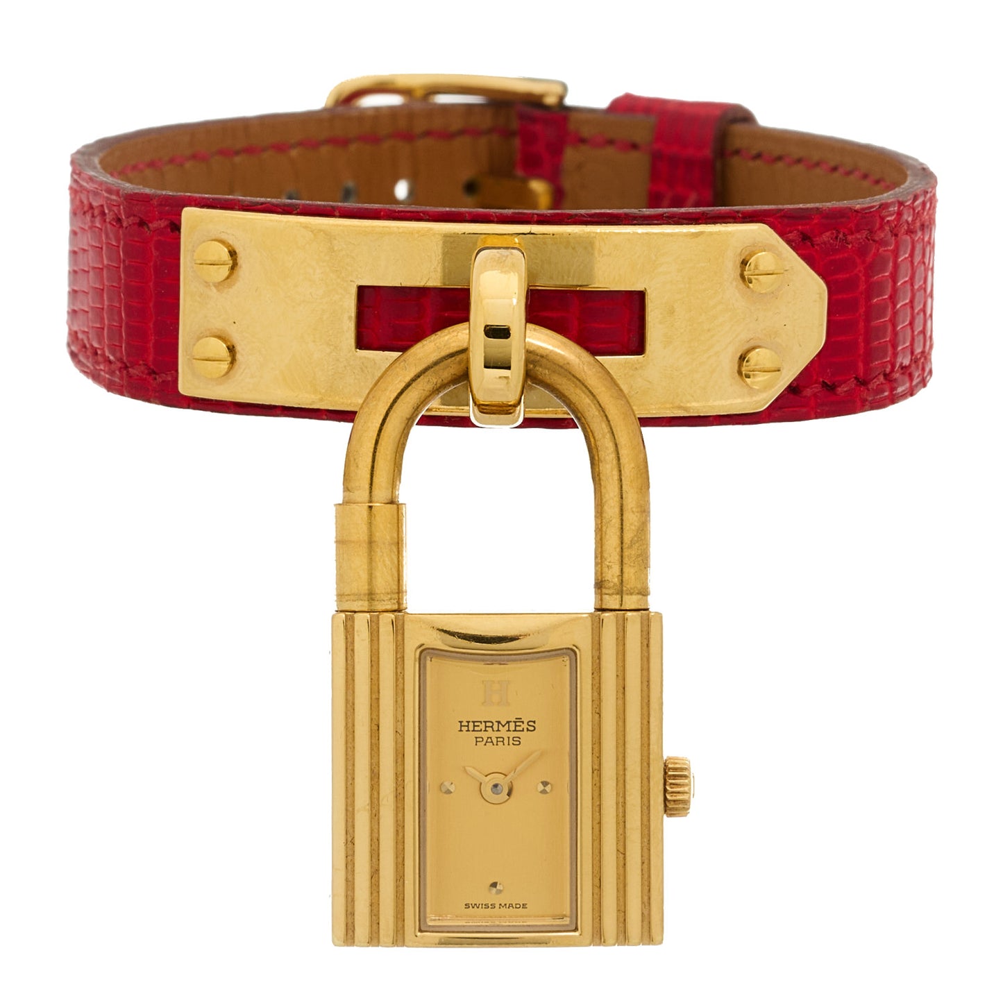 Stainless Steel Courchevel 20mm Kelly Cadena Quartz Watch Rouge