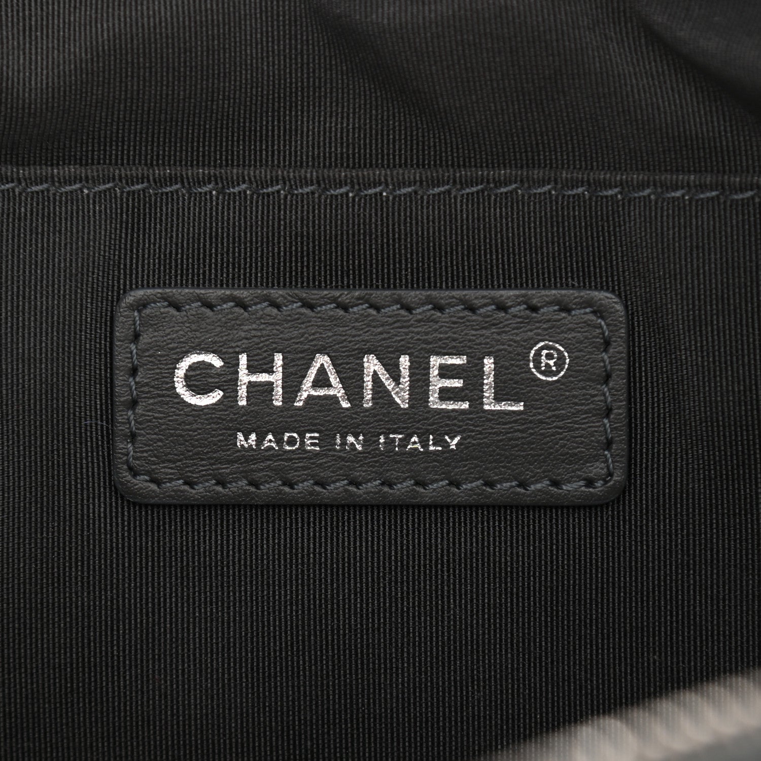 Chanel Calfskin Quilted Waist Bag Dark Grey 8 of 12