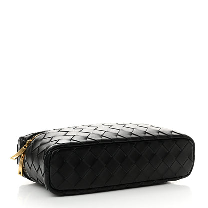 Bottega Veneta Calfskin Intrecciato Bang Bang Vanity Case Black 4 of 11