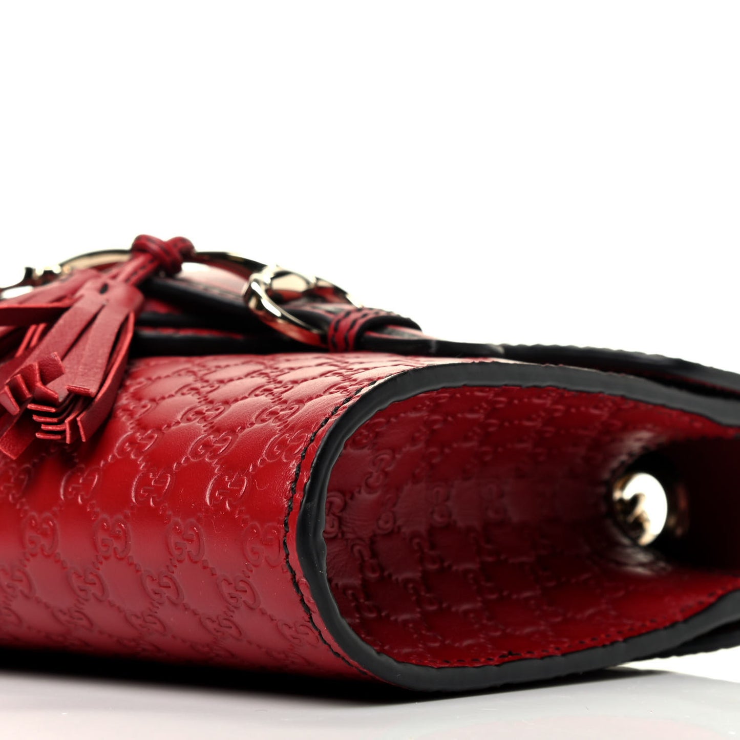 Soft Microguccissima Mini Emily Chain Shoulder Bag Rosso