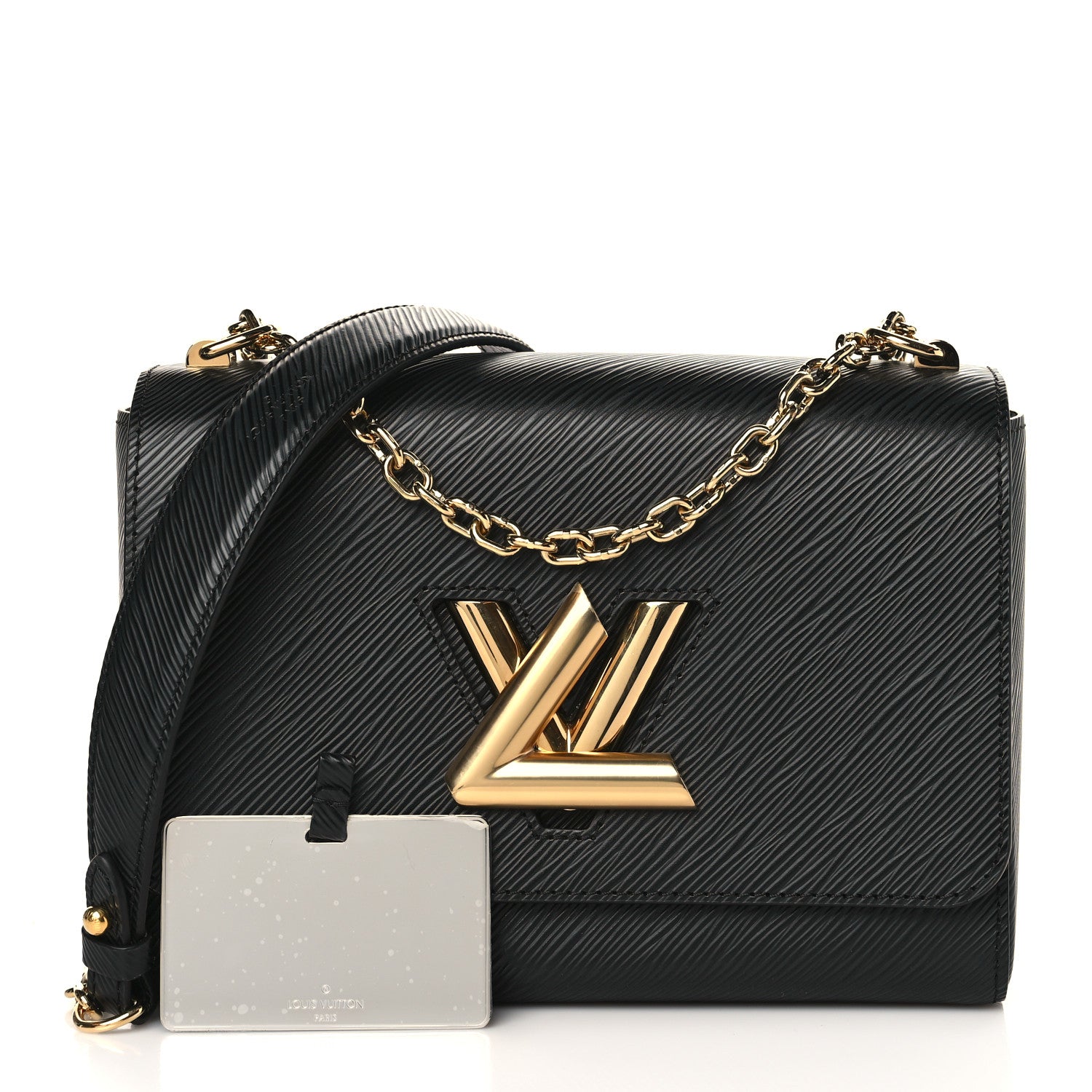 Louis Vuitton Epi Twist Shoulder Bag MM Black 1 of 9