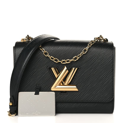 Louis Vuitton Epi Twist Shoulder Bag MM Black 1 of 9