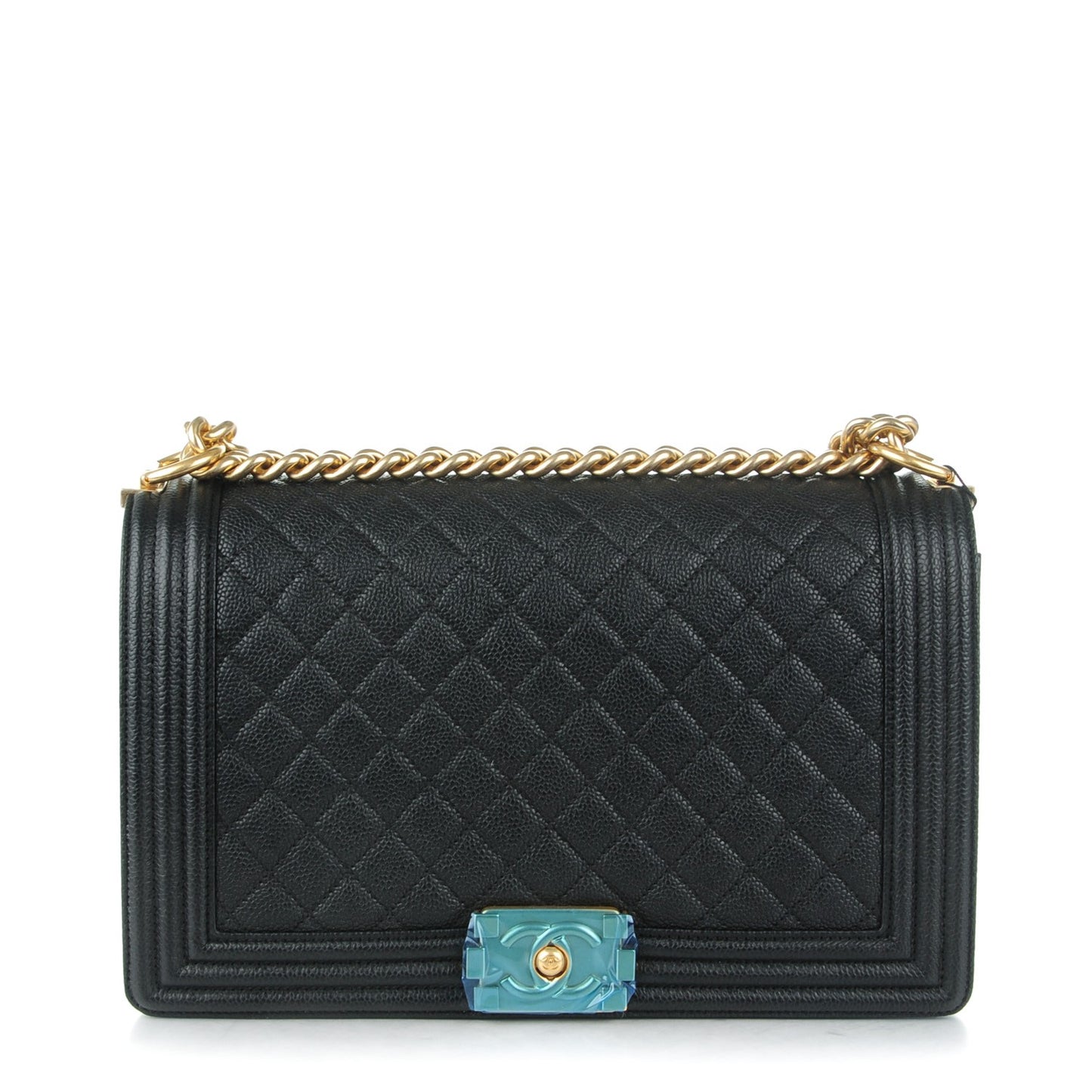 Caviar Quilted New Medium Boy Flap Black