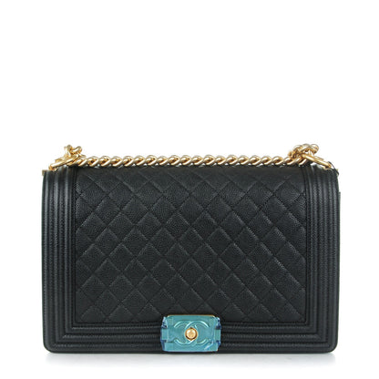 Chanel Caviar Quilted New Medium Boy Flap Black 1 of 8