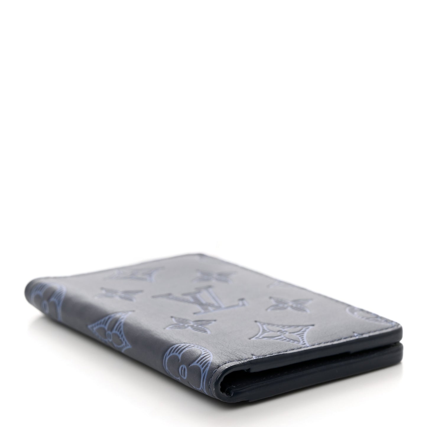 Calfskin Monogram Shadow Pocket Organizer Blue