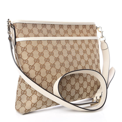 Gucci Monogram Medium Flat Messenger Bag Off White 3 of 9