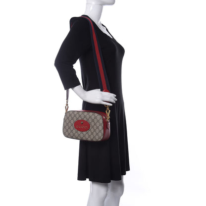 Gucci GG Supreme Monogram Web Neo Vintage Shoulder Bag Beige Red 2 of 10