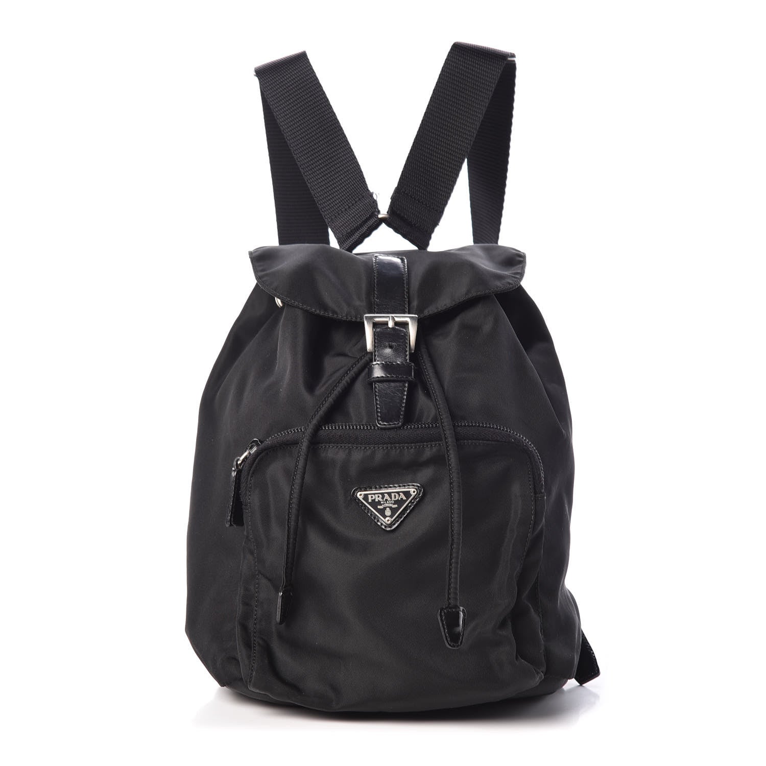 Prada Nylon Vela Mini Cinch Backpack Black 1 of 9