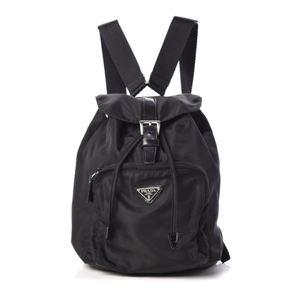 Prada Nylon Vela Mini Cinch Backpack Black 1 of 9