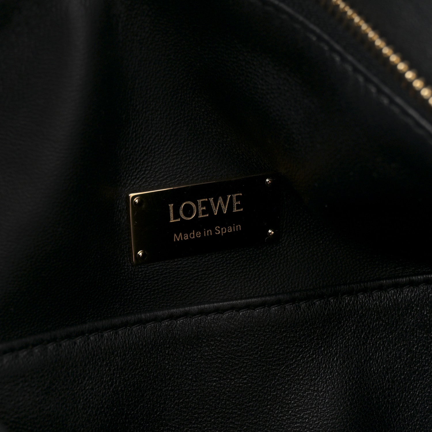 Loewe Lambskin Small Featherlight Puzzle Bag Black 6 of 10