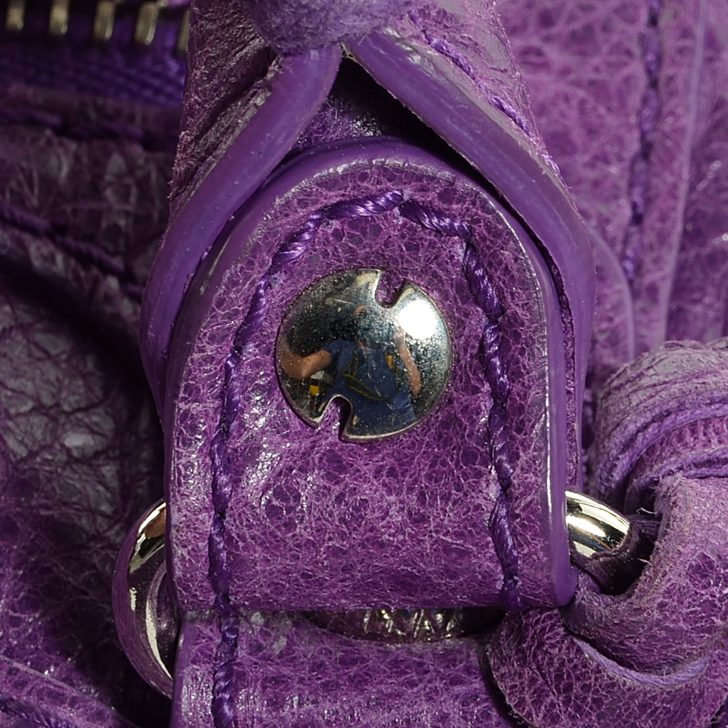 Balenciaga Agneau Giant 12 Silver Hardware Mini City Ultraviolet 7 of 11