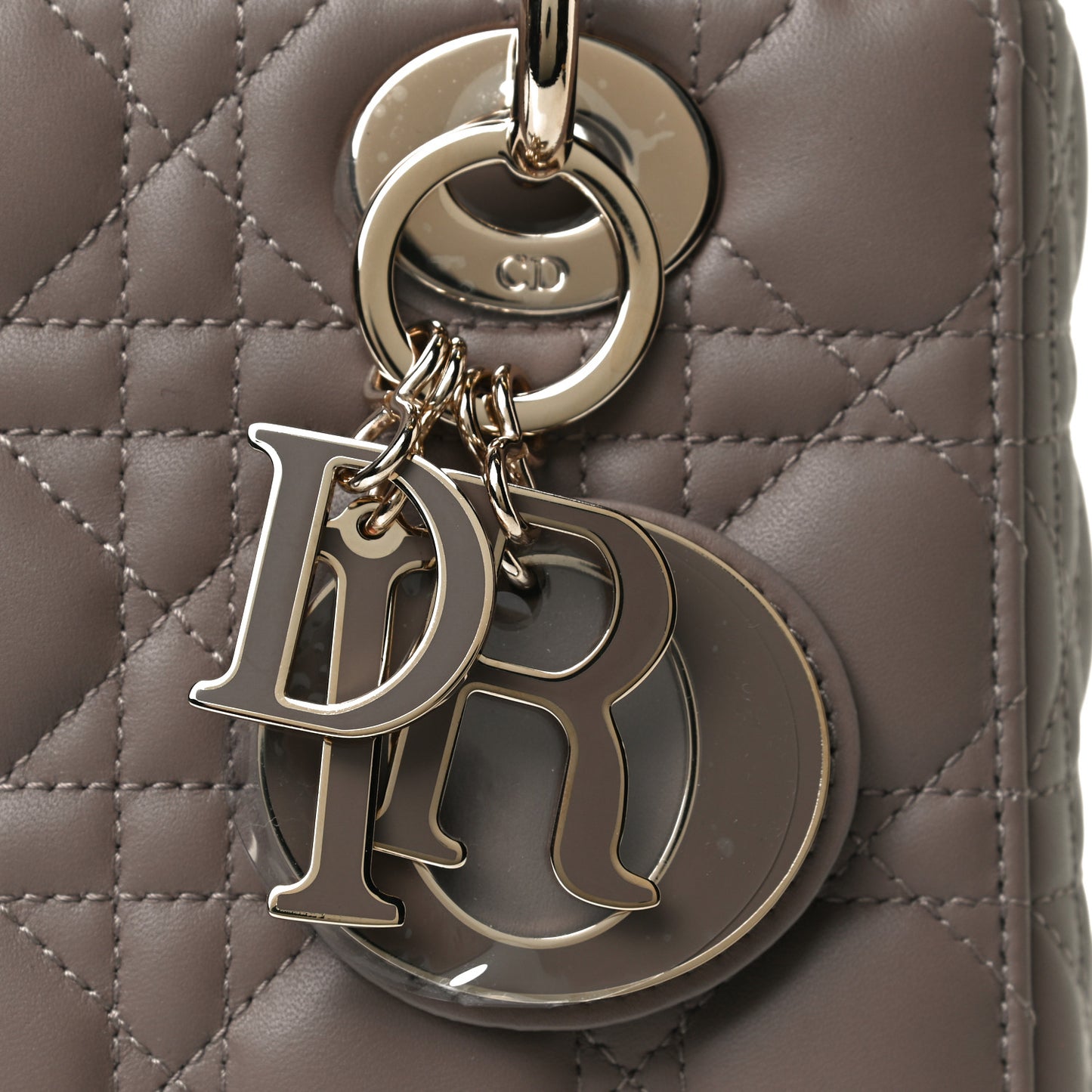 Lambskin Cannage Small My ABCDior Lady Dior Warm Taupe