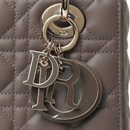 Christian Dior Lambskin Cannage Small My ABCDior Lady Dior Warm Taupe 10 of 13