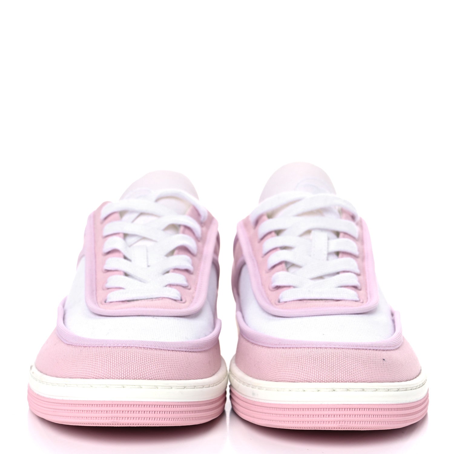 Chanel Fabric Womens Logo Sneakers 39 Light Pink 2 of 10