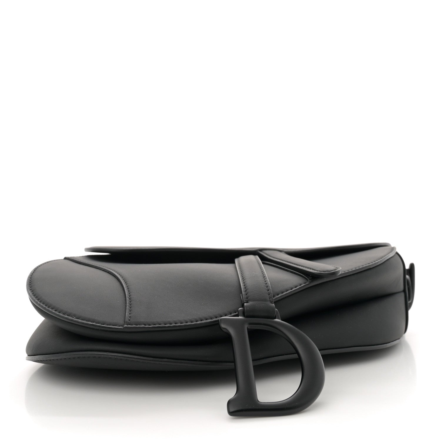 Christian Dior Ultra Matte Calfskin Saddle Bag Black 4 of 11