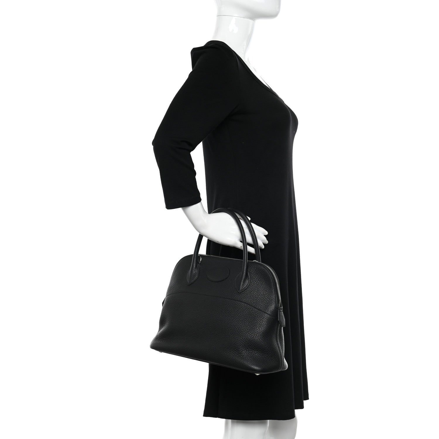 Hermes Taurillon Clemence Bolide 31 Black 2 of 10