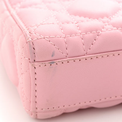 Christian Dior Lambskin Cannage Crystal Medium Lady D-Joy Light Pink 11 of 11