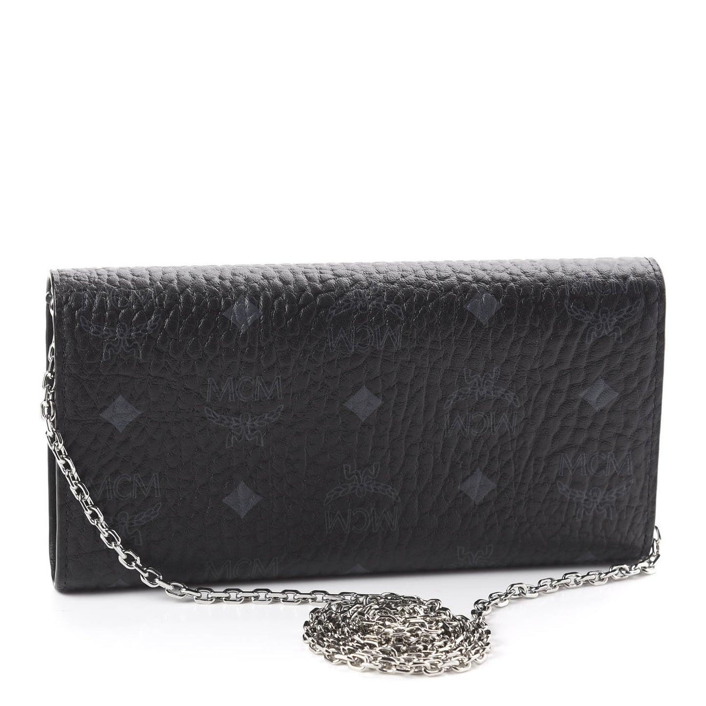 Visetos Large Patricia Wallet On Chain Black