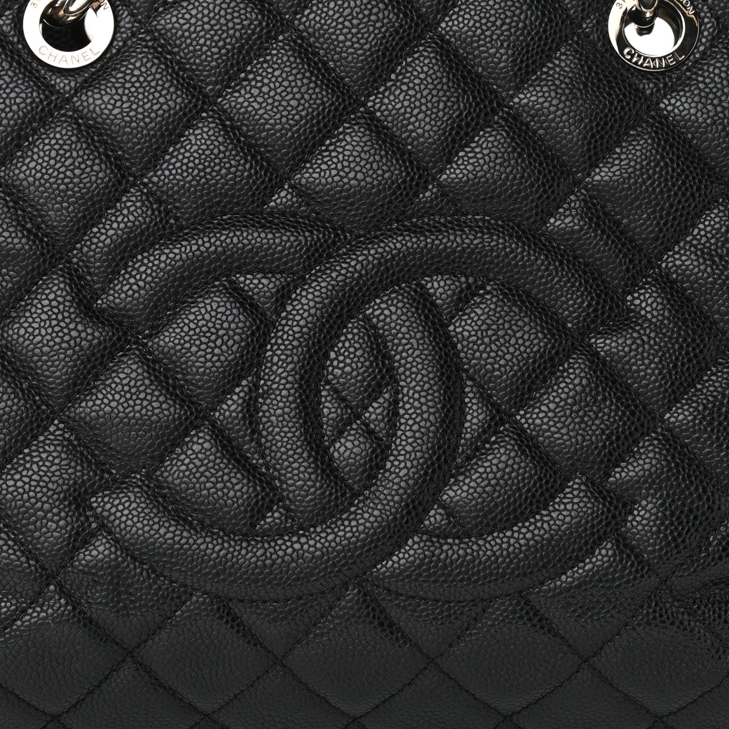 Chanel Caviar Quilted XL Grand Shopping Tote GST Black 8 of 12