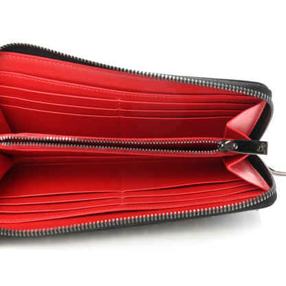 Christian Louboutin Calfskin Panettone Spiked Zip Around Wallet Black 5 of 8