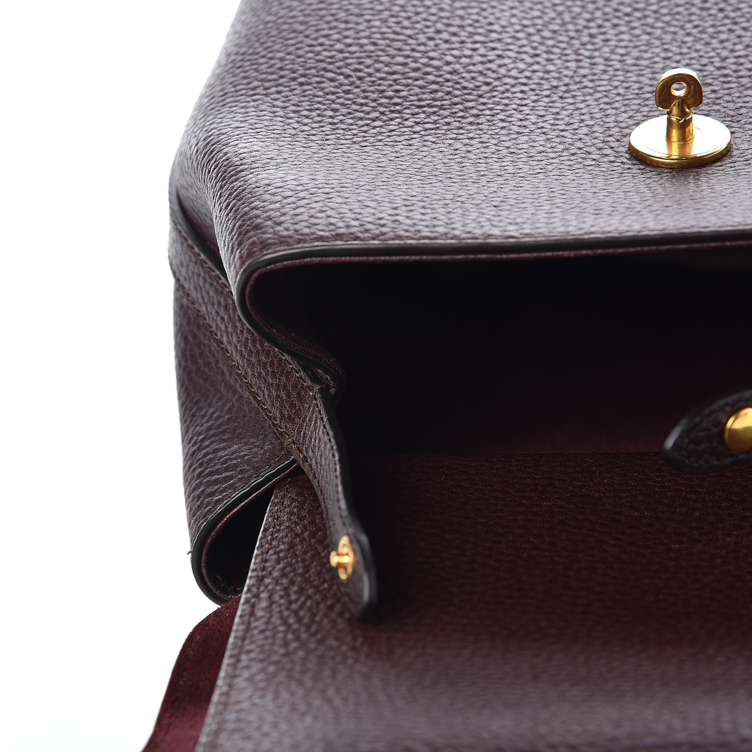 Mulberry Classic Grain Calfskin Mini Bayswater Backpack Oxblood 13 of 13