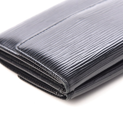 Louis Vuitton Epi Elise Wallet Black 10 of 12