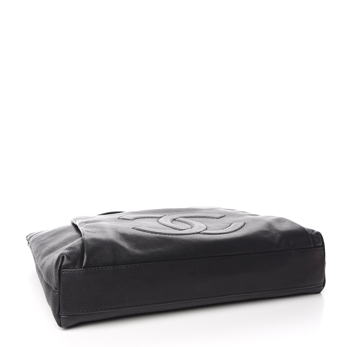 Caviar Large CC Tuck Tote Black