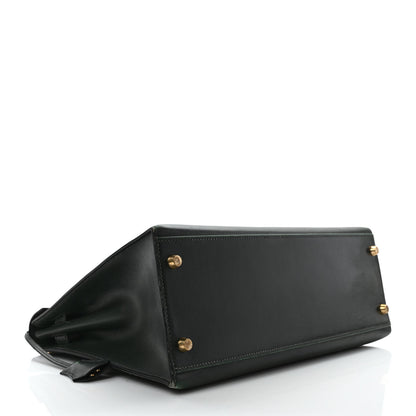 Hermes Box Kelly Sellier 32 Vert Fonce 5 of 13