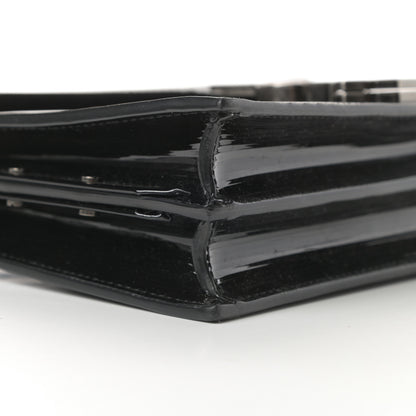 Saint Laurent Patent Monogram Cassandra Clasp Bag Black 9 of 12