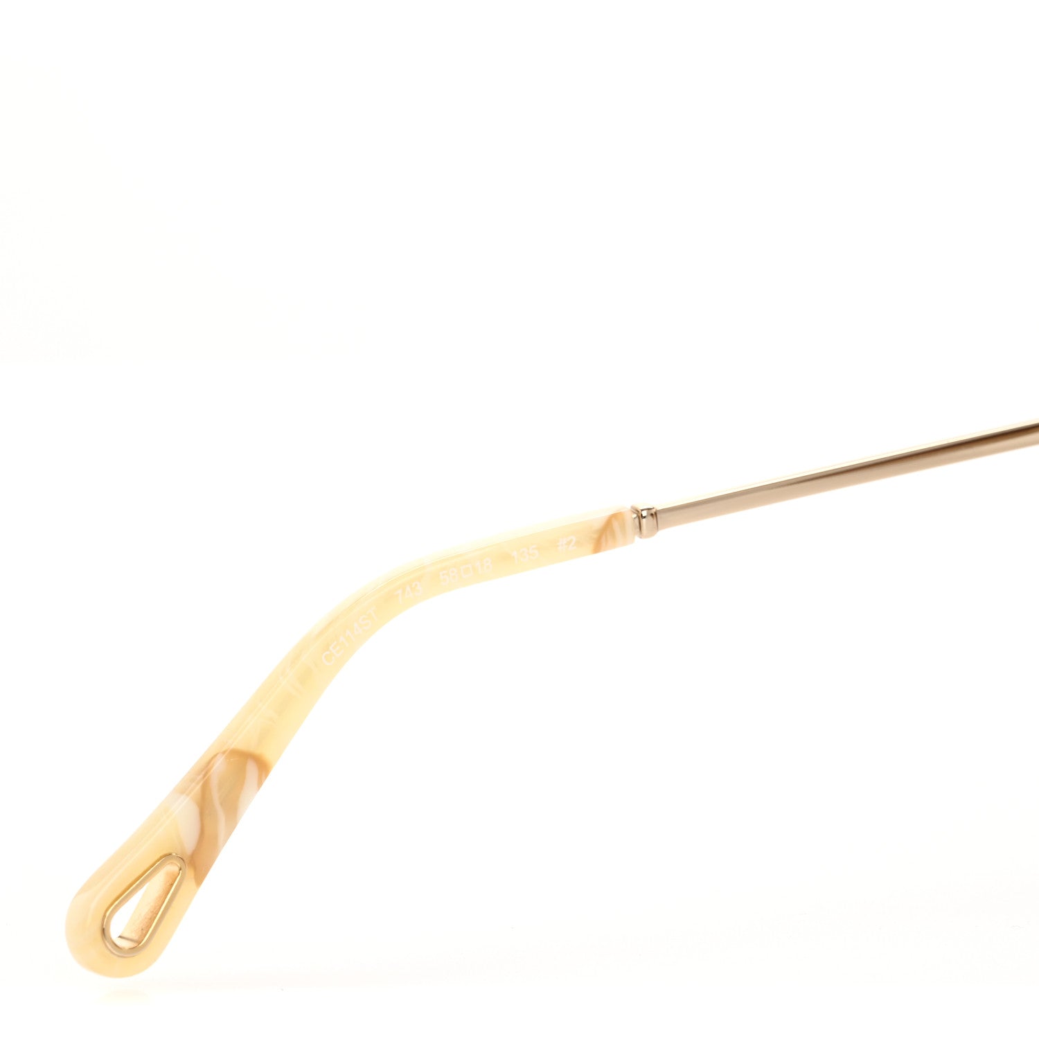 Chloe Oversized Round Carlina Oversized Round Sunglasses CE114ST Gold 6 of 7
