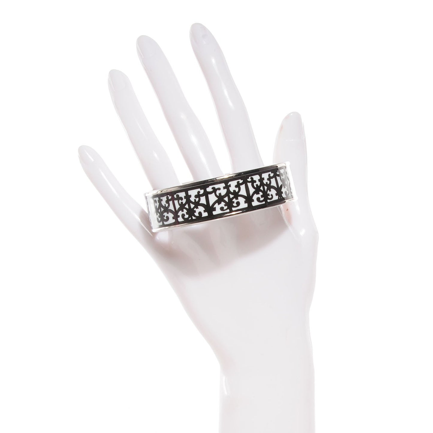 Enamel Printed Wide Balcons du Guadalquivir Bracelet 70 Black